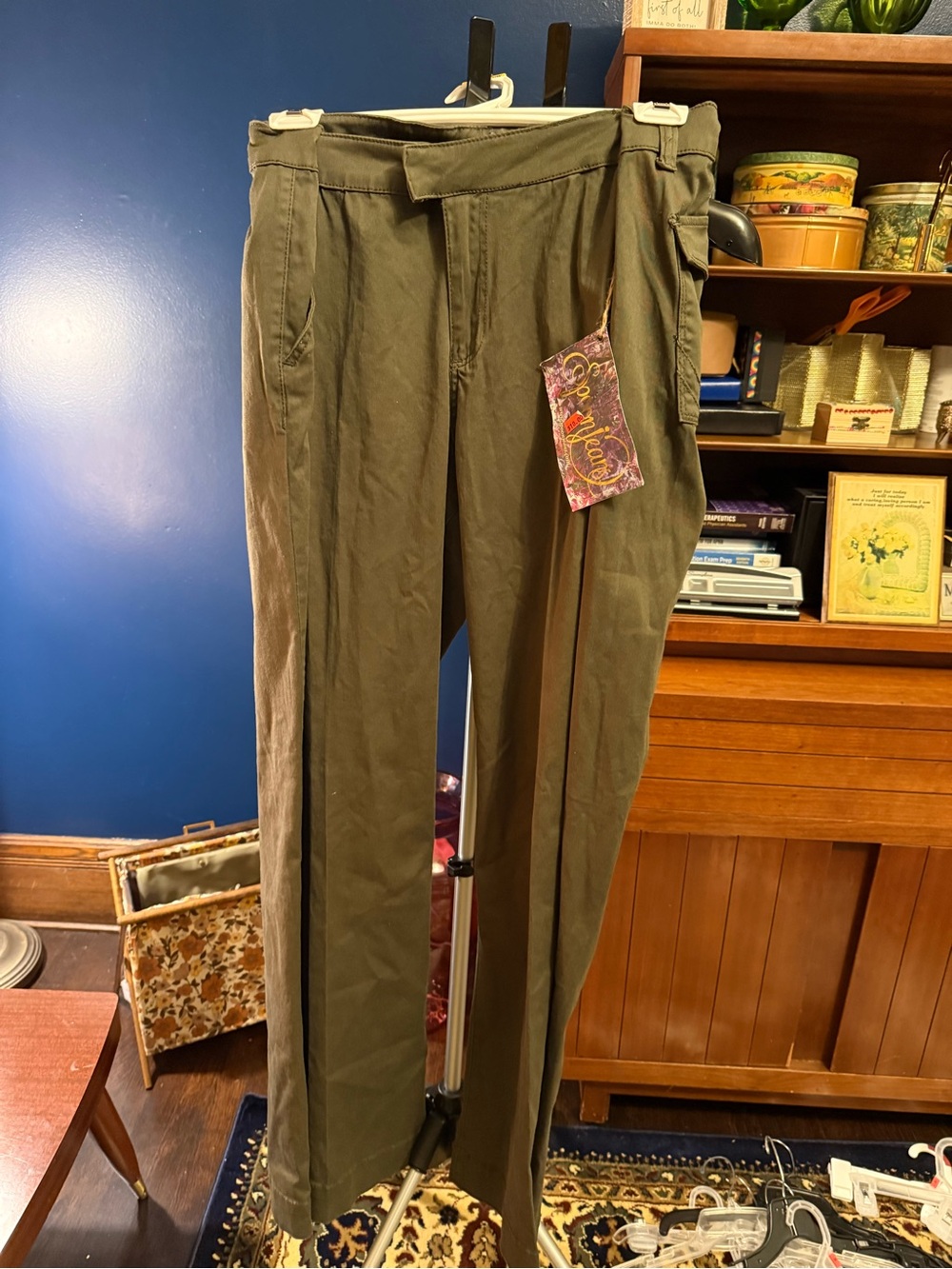 Olive Green Flare Jeans- Y2K dead stock